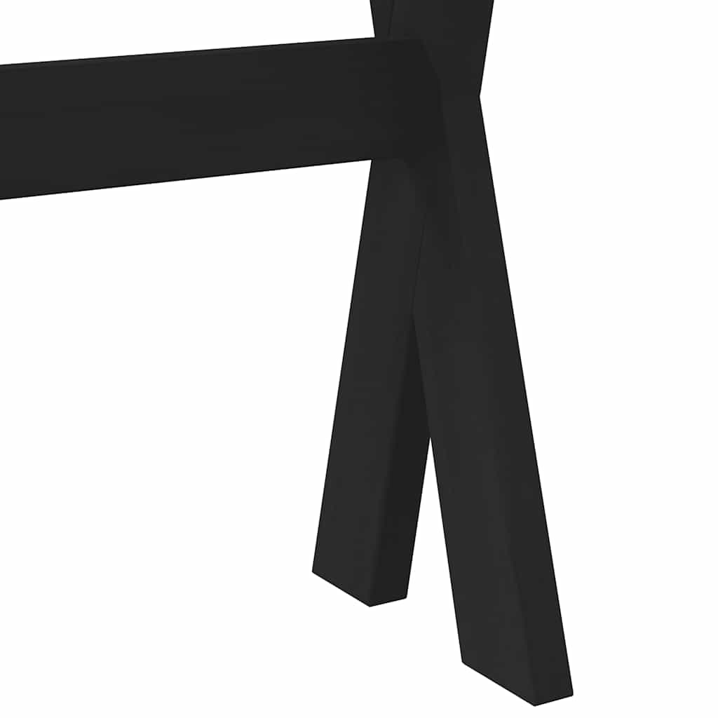 Solid Wood Pine Console Table NOAIN with X-Shaped Legs 120x30x75 cm