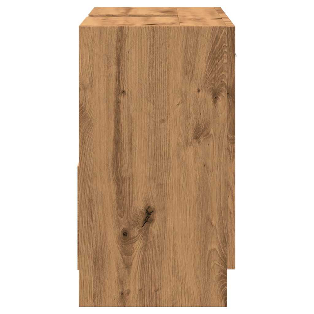 Artisan Oak Sink Cabinet 63x30x54 cm - Durable Engineered Wood