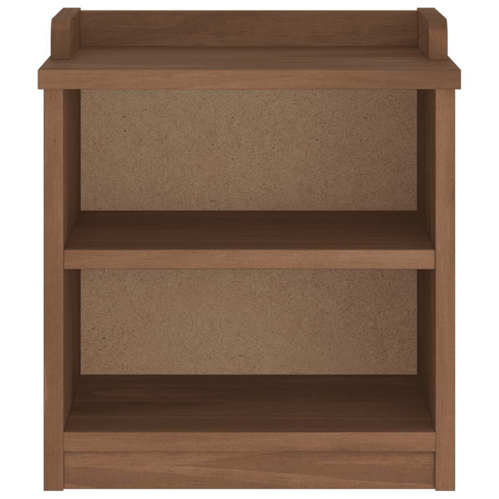 Solid Pine Hallway Bench "SANDNES" 45x40x50 cm - Natural Wood Finish