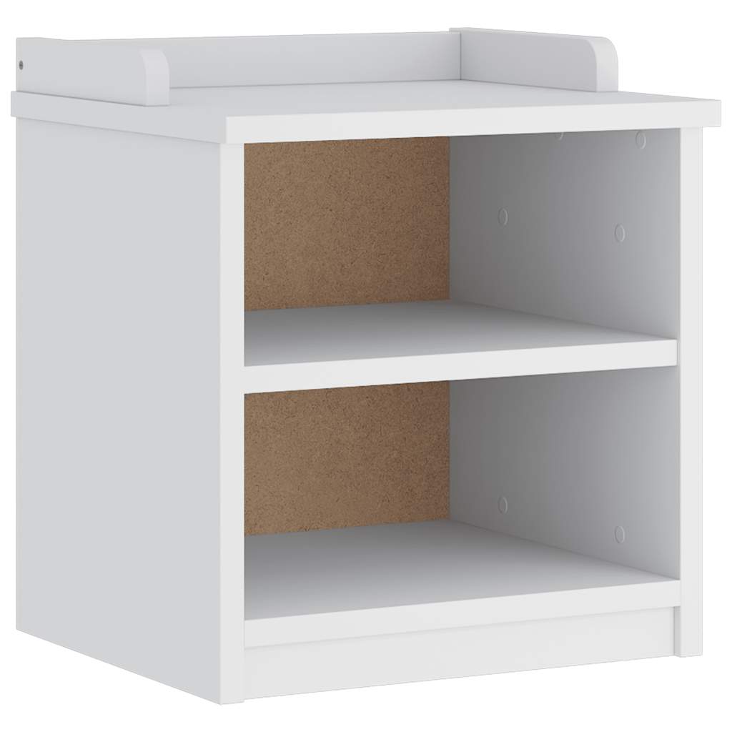 SANDNES White Solid Pine Hallway Bench - 45x40x50 cm