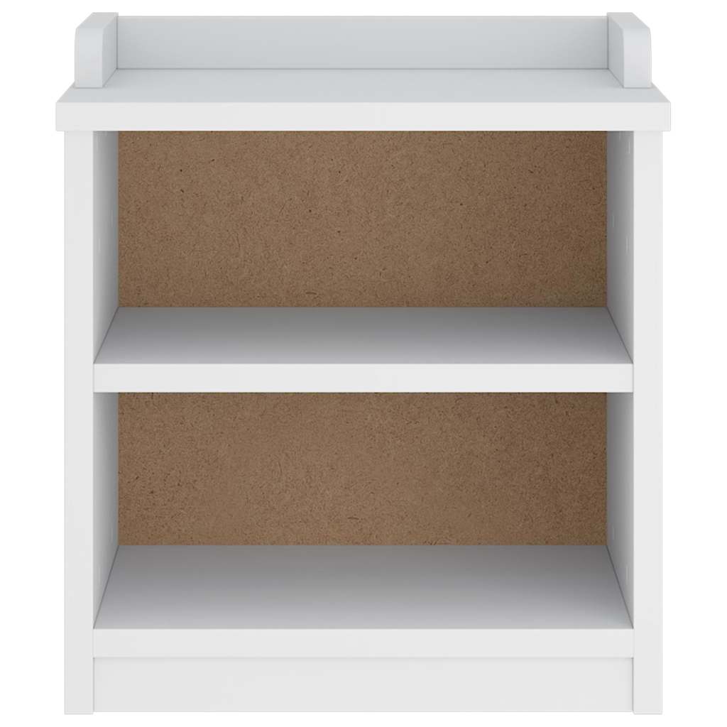 SANDNES White Solid Pine Hallway Bench - 45x40x50 cm