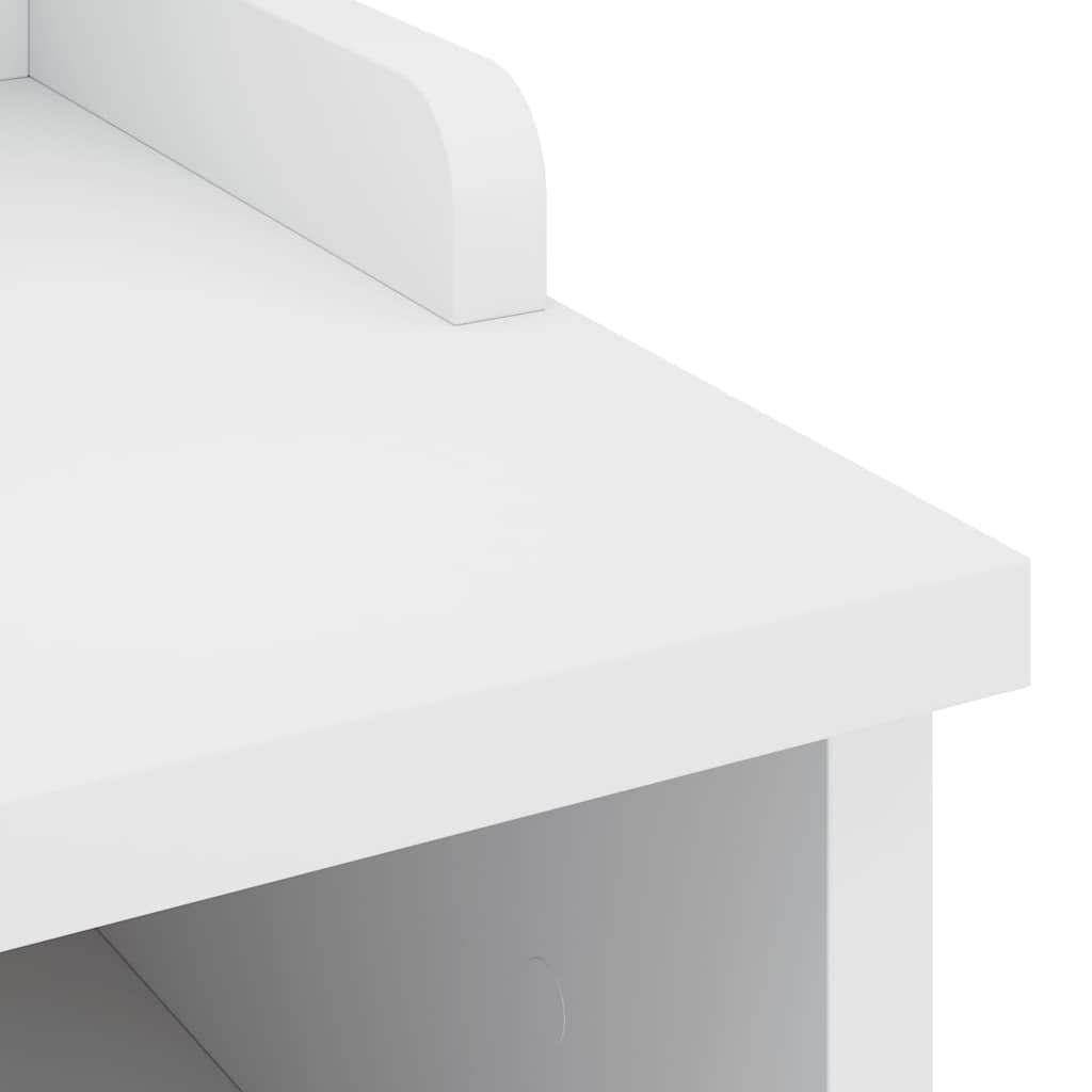 SANDNES White Solid Pine Hallway Bench - 45x40x50 cm