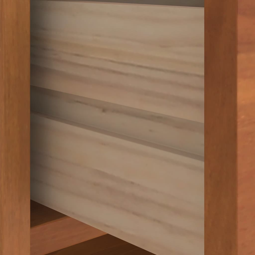 Solid Pine Hallway Bench SANDNES, 45x40x50 cm - Natural Wood Finish