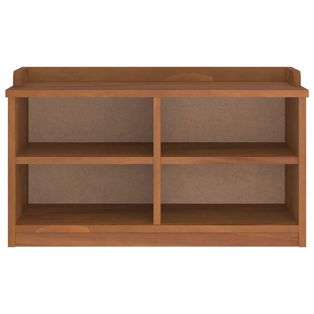 Solid Pine Hallway Bench SANDNES 87x40x50 cm - Natural Finish