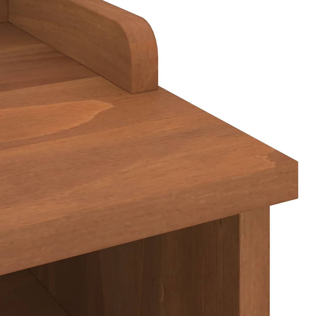 Solid Pine Hallway Bench SANDNES 87x40x50 cm - Natural Finish
