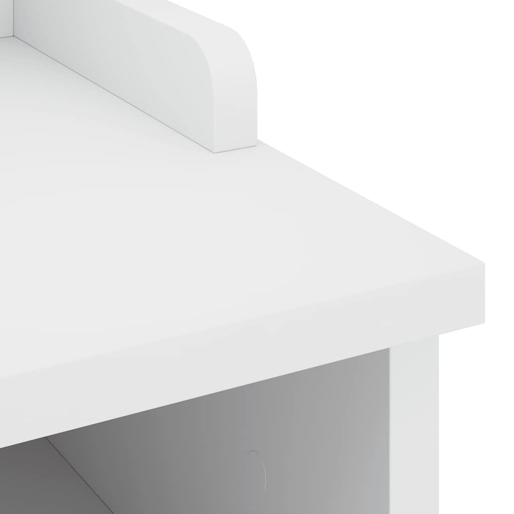 SANDNES White Solid Pine Hallway Bench 87x40x50 cm