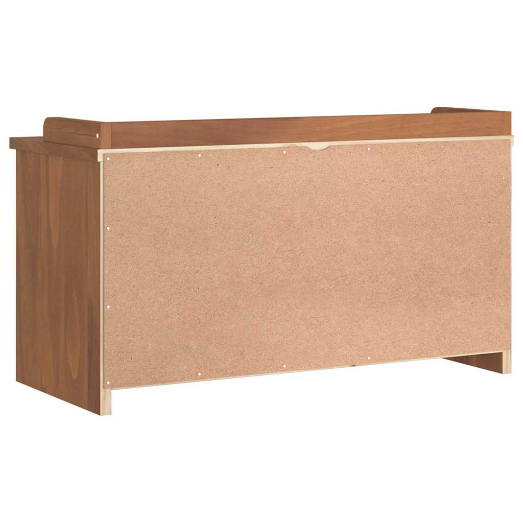 Solid Pine Wood Hallway Bench SANDNES 87x40x50 cm - Natural Finish