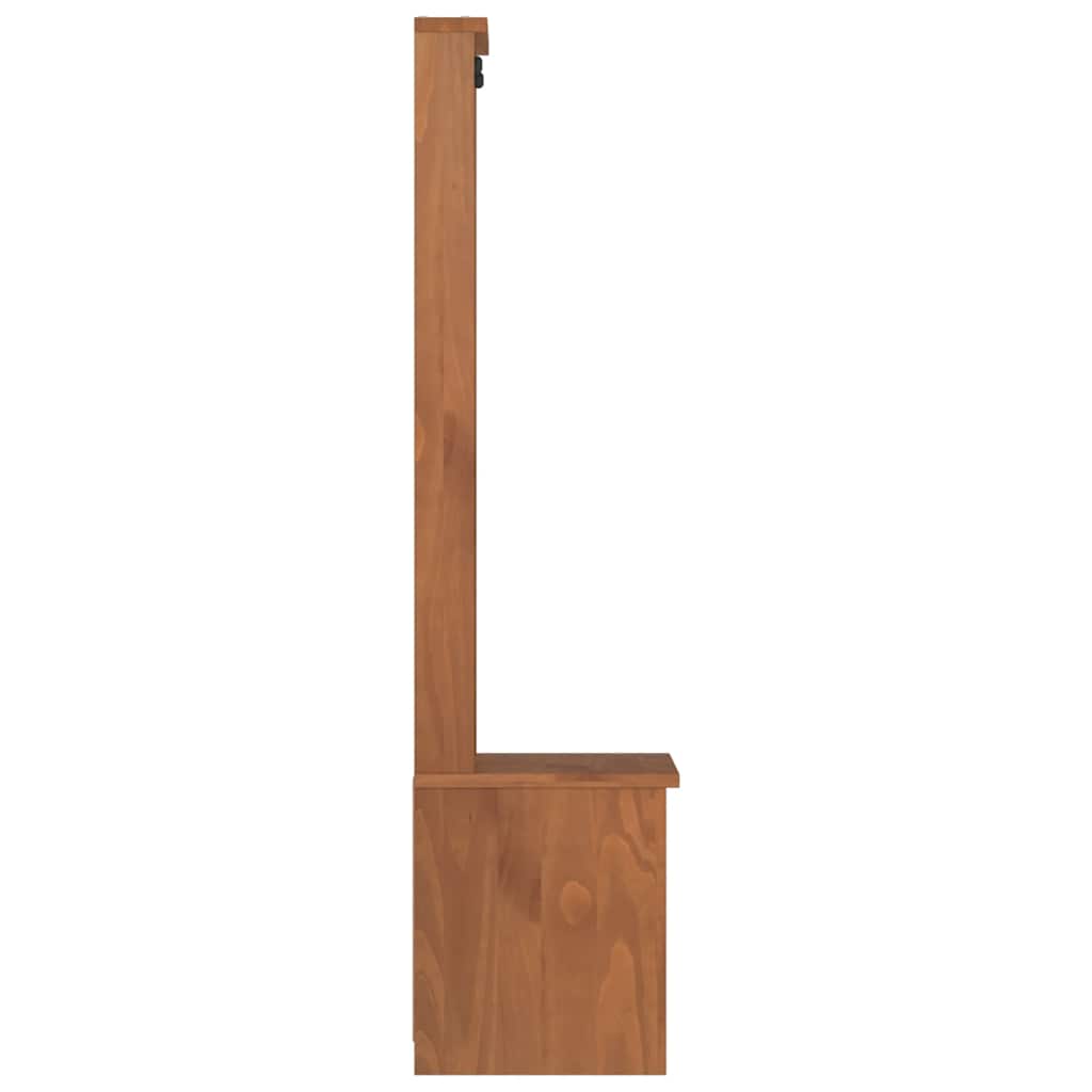 Solid Wood Pine Hall Tree SANDENS 45x40x159.5 cm Organizer