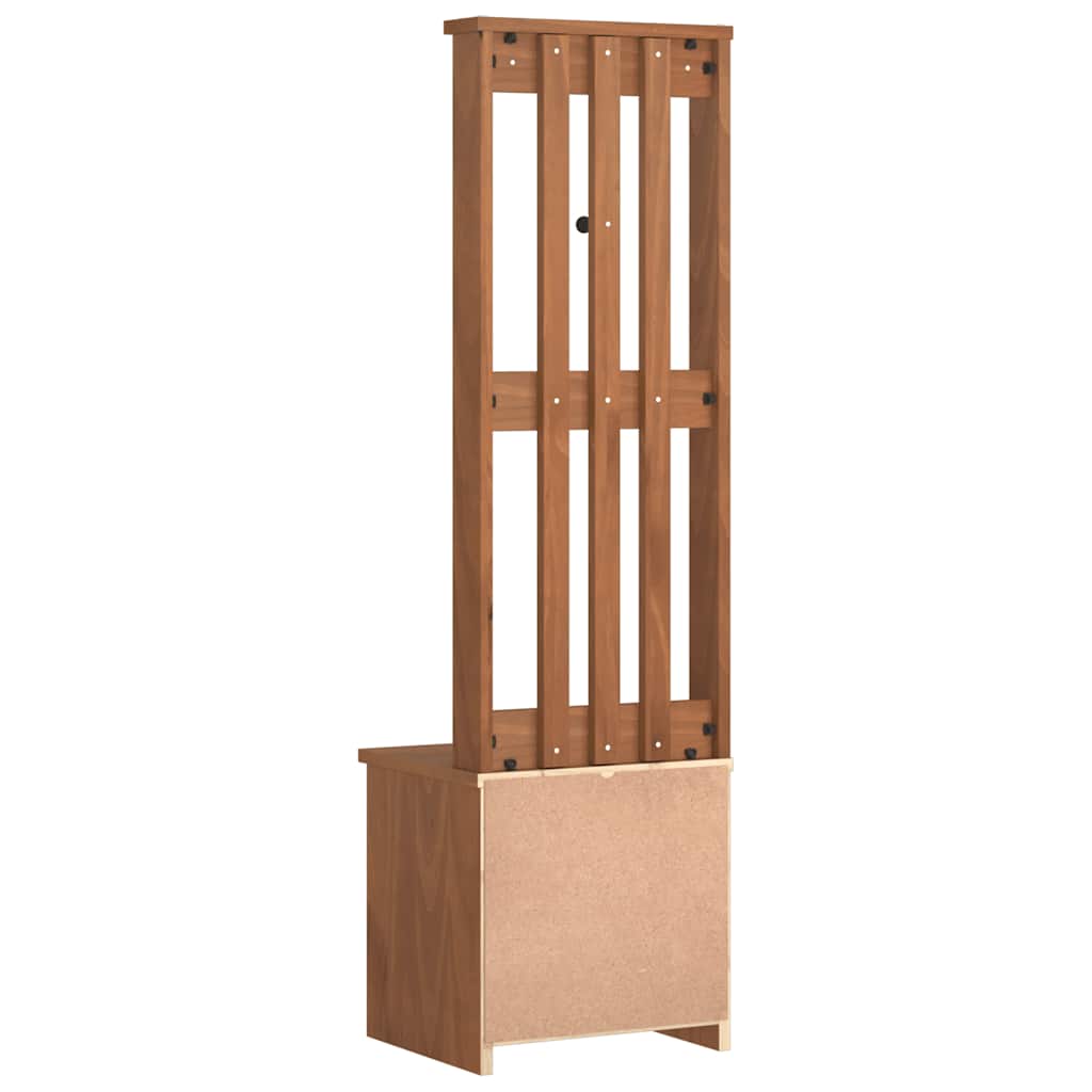 Solid Wood Pine Hall Tree SANDENS 45x40x159.5 cm Organizer