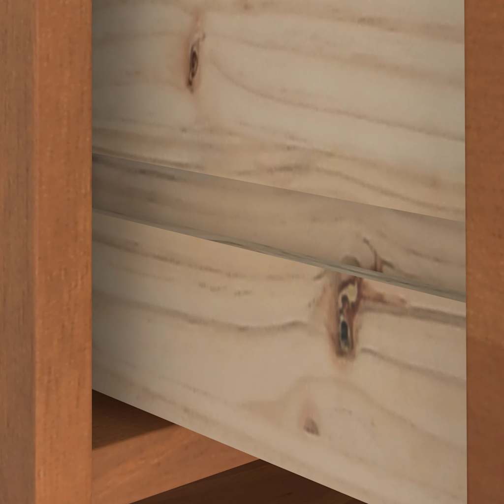 Solid Pine Wood Hall Tree SANDENS, 45x40x159.5 cm