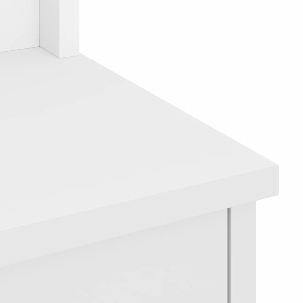 Solid Pine Hall Tree SANDENS, White, 87x40x159.5cm