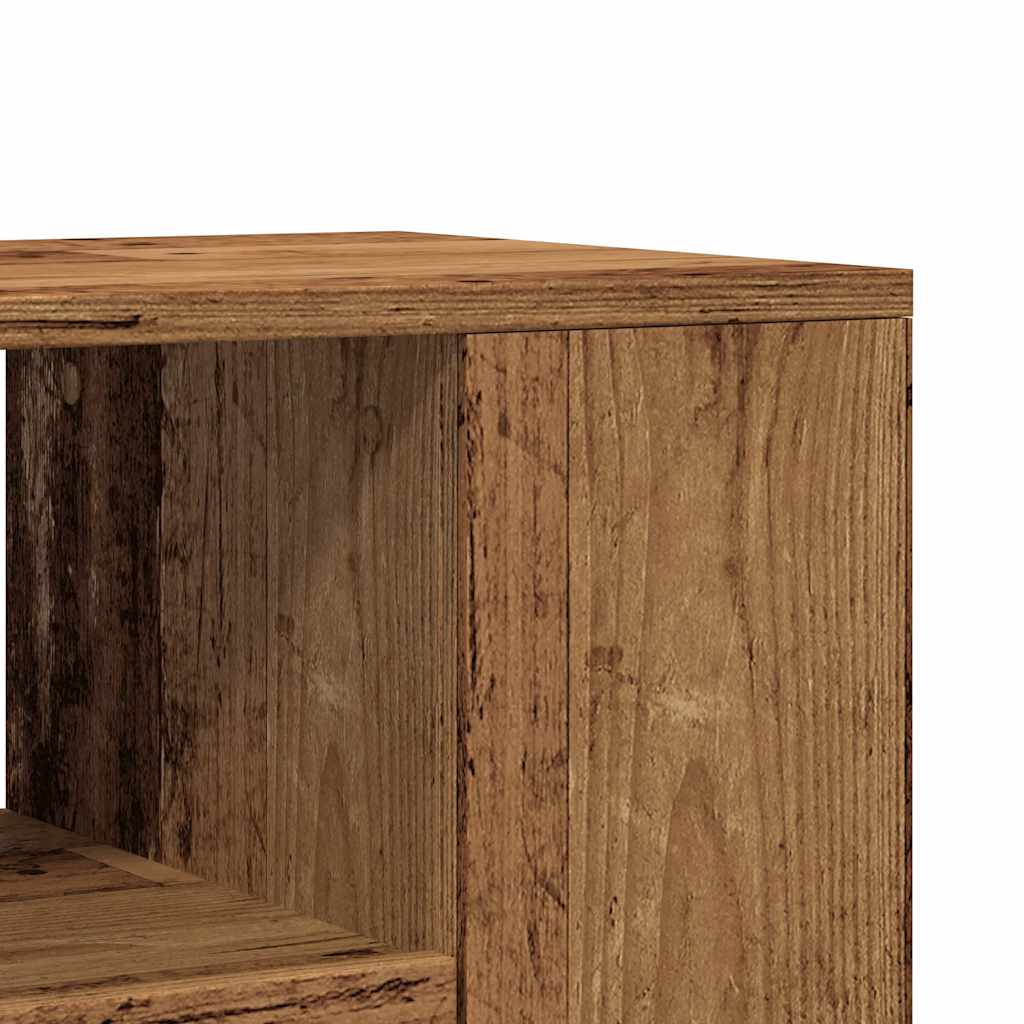 TV Cabinet with Wheels Old Wood 102x34.5x43 cm Engineered Wood