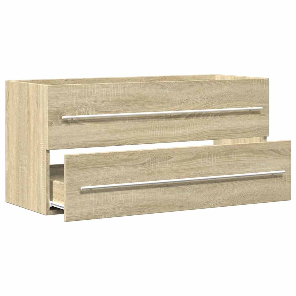 Sonoma Oak Sink Cabinet 100x38.5x48 cm - Durable Engineered Wood