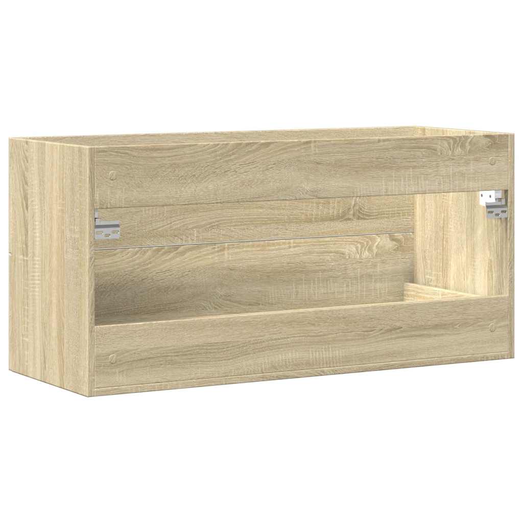 Sonoma Oak Sink Cabinet 100x38.5x48 cm - Durable Engineered Wood