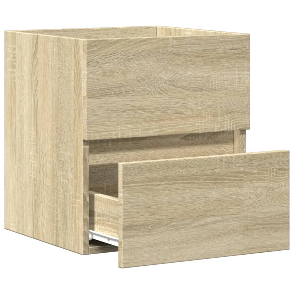 Sonoma Oak Sink Cabinet, 41x38.5x45cm, Engineered Wood Finish