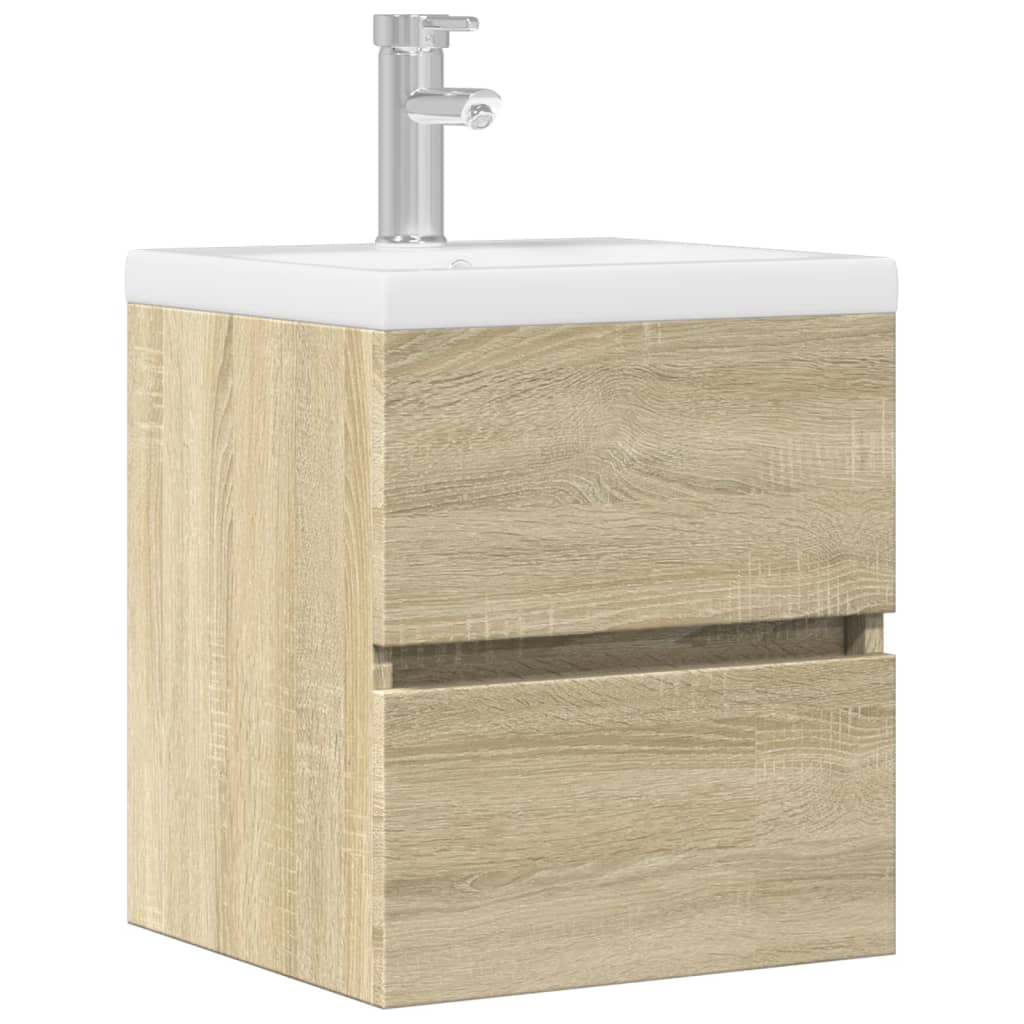 Sonoma Oak Sink Cabinet, 41x38.5x45cm, Engineered Wood Finish