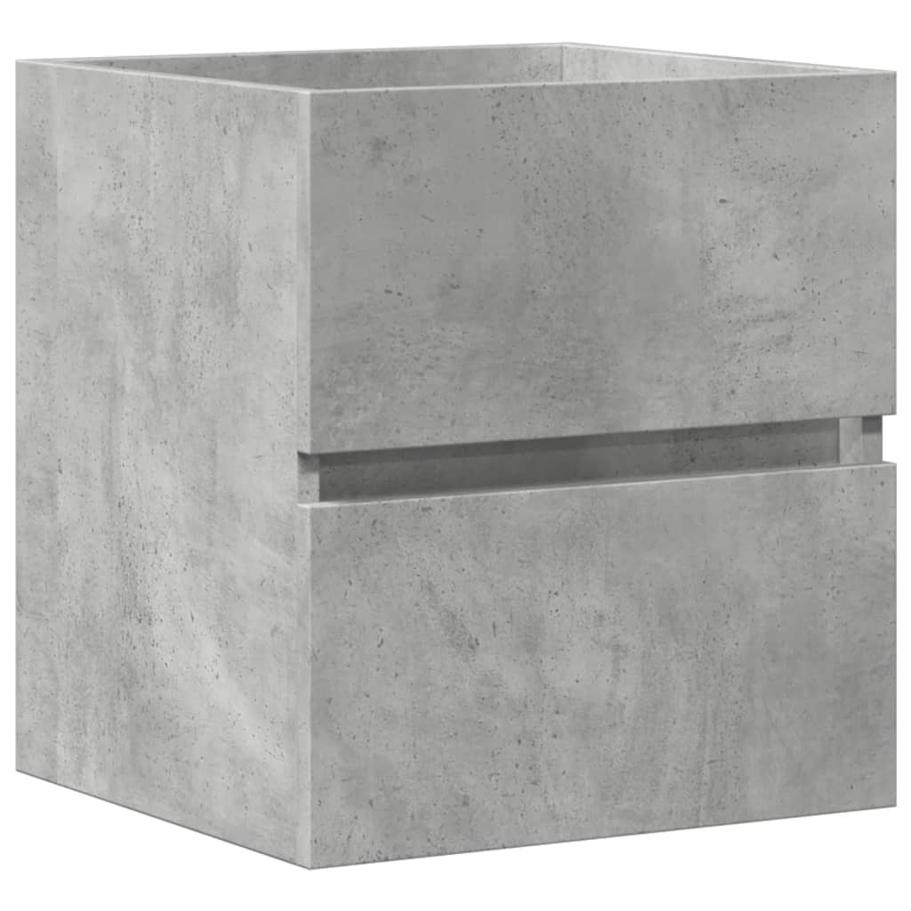 Concrete Grey Engineered Wood Sink Cabinet - 41x38.5x45 cm
