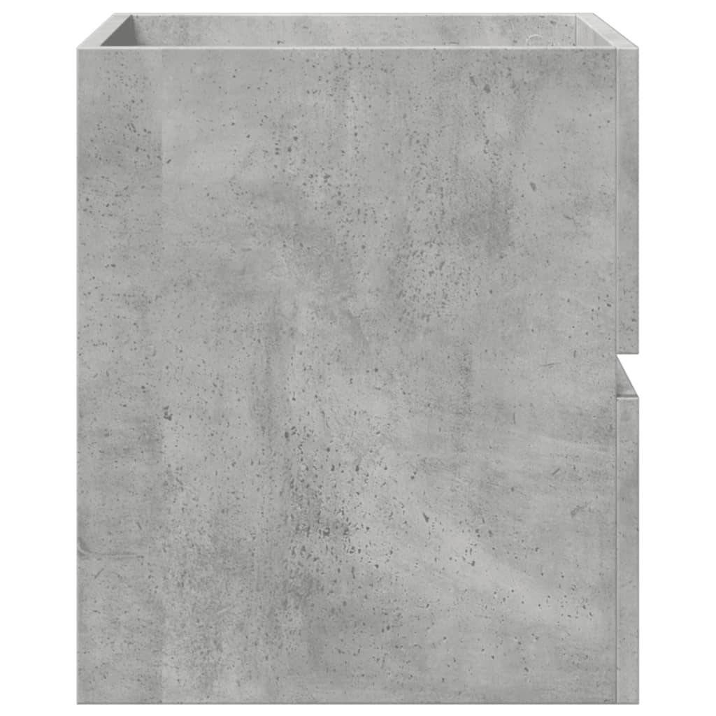 Concrete Grey Engineered Wood Sink Cabinet - 41x38.5x45 cm