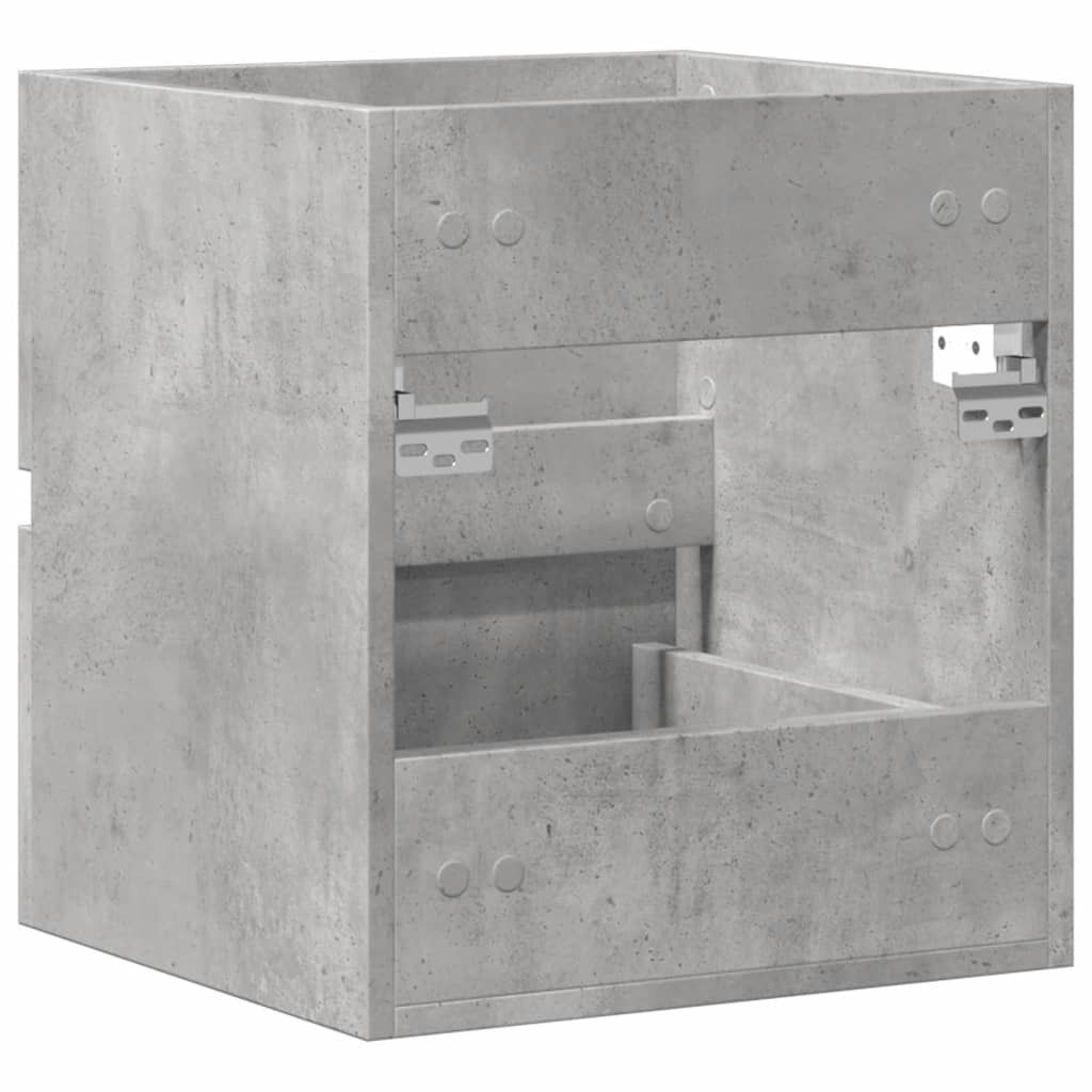 Concrete Grey Engineered Wood Sink Cabinet - 41x38.5x45 cm