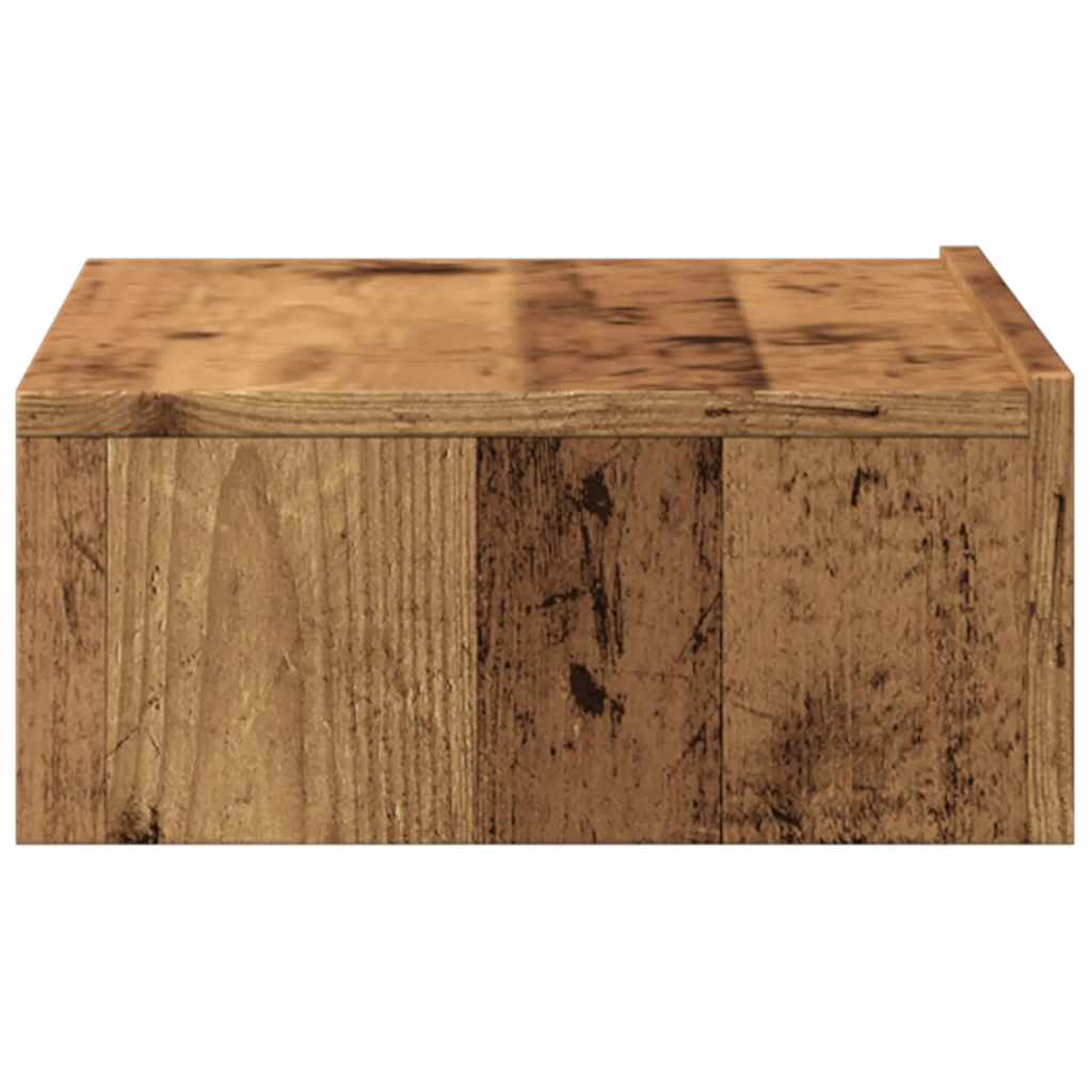 TV Cabinets with LED Lights 2 pcs Old Wood 60x35x15.5 cm