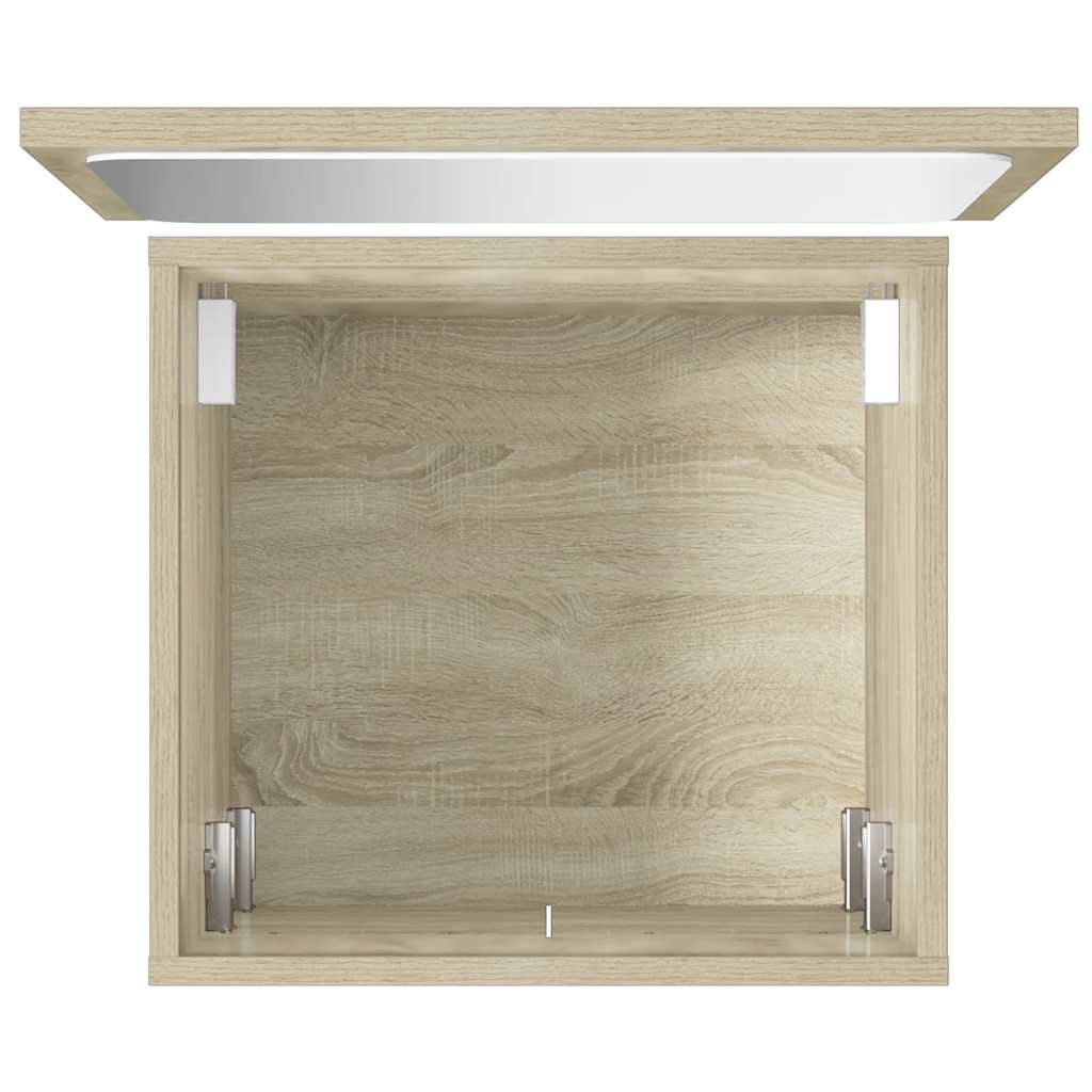 2 Piece Bathroom Furniture Set - Sonoma Oak Engineered Wood