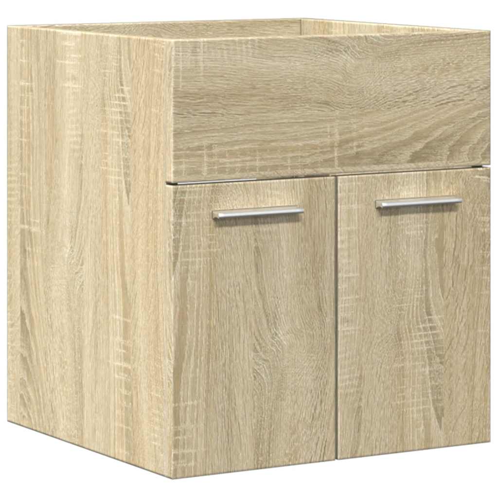 2 Piece Bathroom Furniture Set - Sonoma Oak Engineered Wood