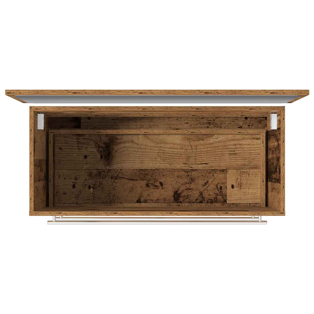 Rustic Old Wood 2-Piece Bathroom Furniture Set - Engineered Wood