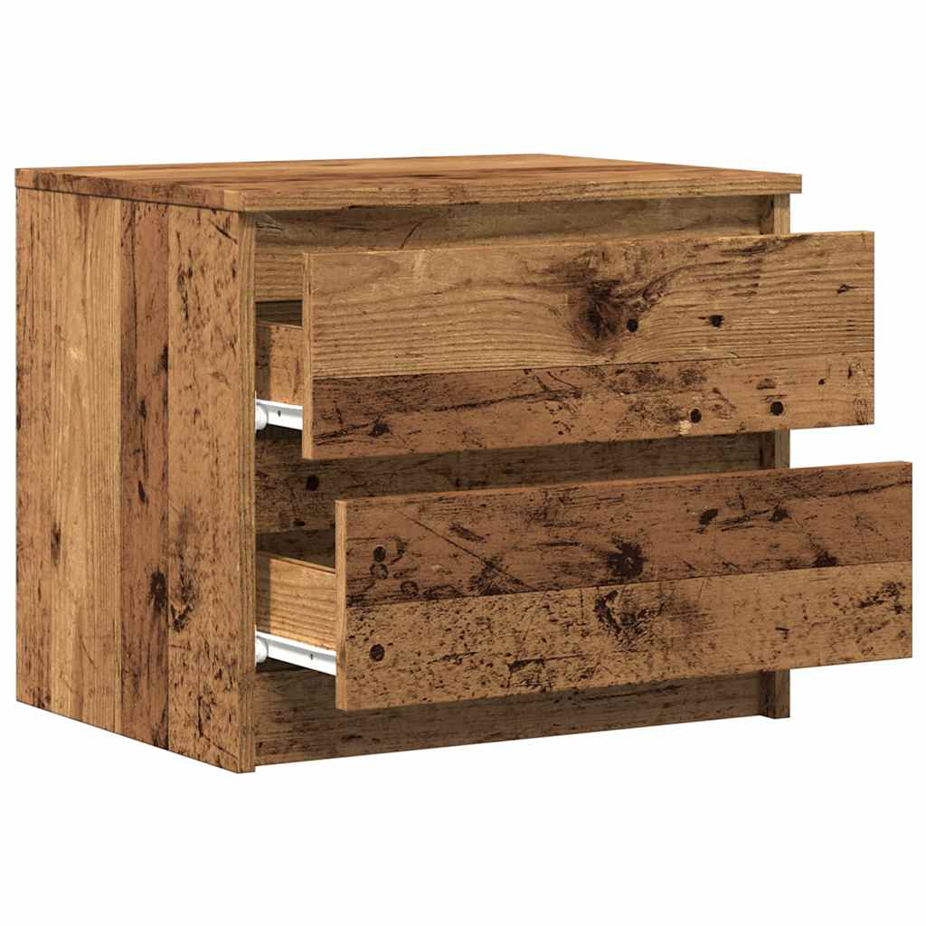 Bedside Cabinet Old Wood 50x40x43.5 cm Engineered Wood