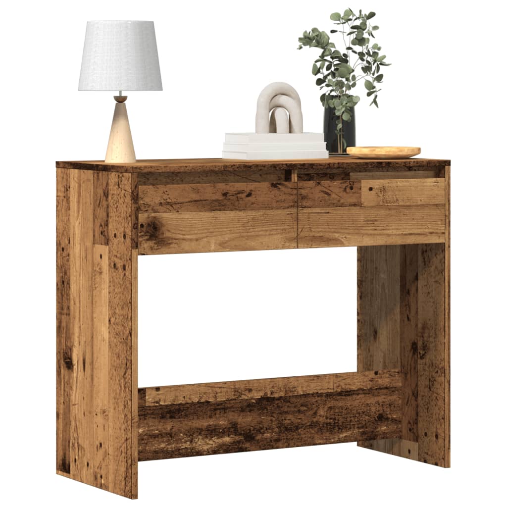 Rustic Console Table 89x41x76.5 cm Engineered Wood - Vintage Charm