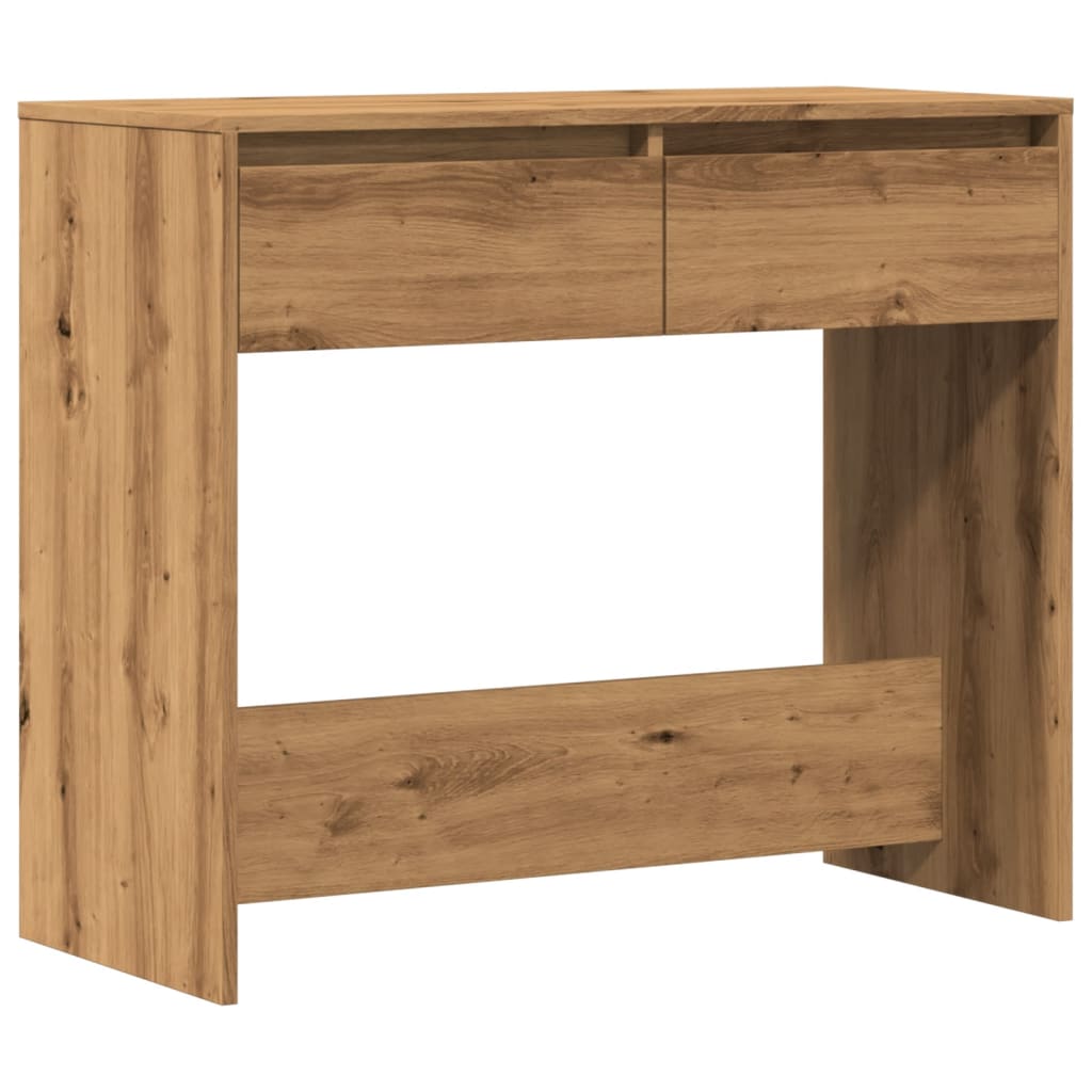 Artisan Oak Console Table 89x41x76.5 cm - Engineered Wood Elegance