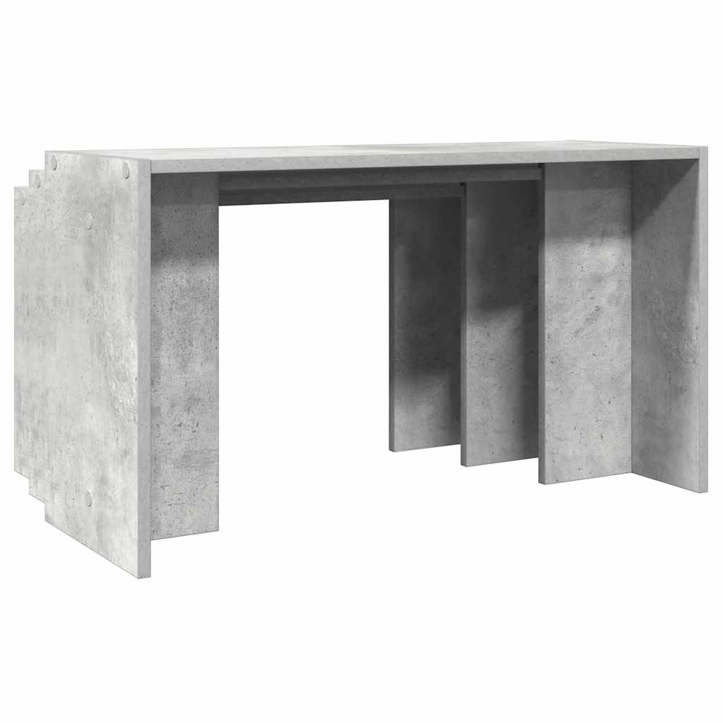 Concrete Grey Engineered Wood Nesting Tables - Set of 3