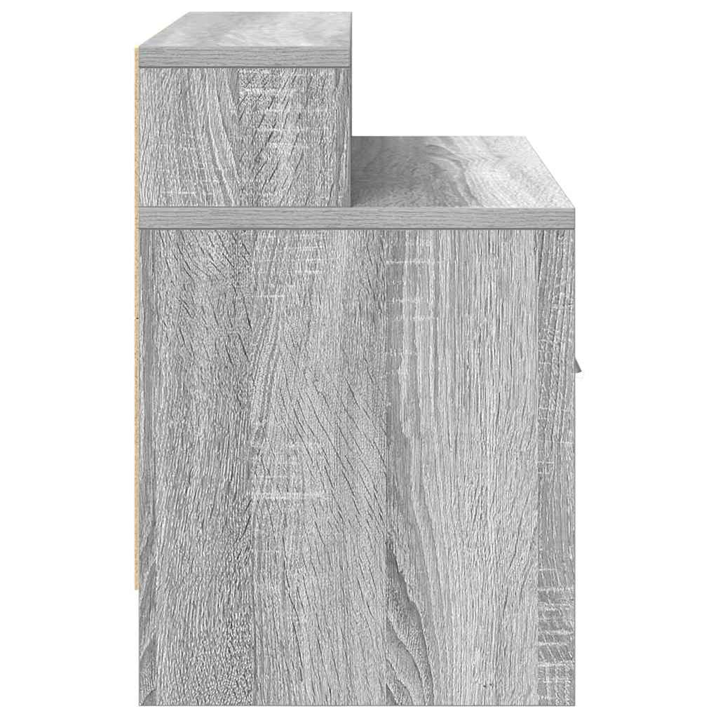 Bedside Cabinet with Drawer Grey Sonoma 51x31x47 cm