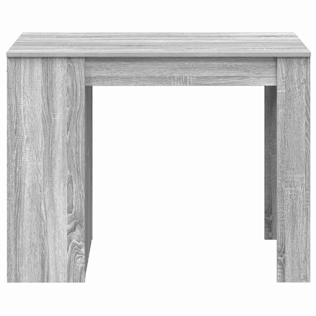 Grey Sonoma Engineered Wood Desk with Drawer & Shelf, 102x62x77.5 cm