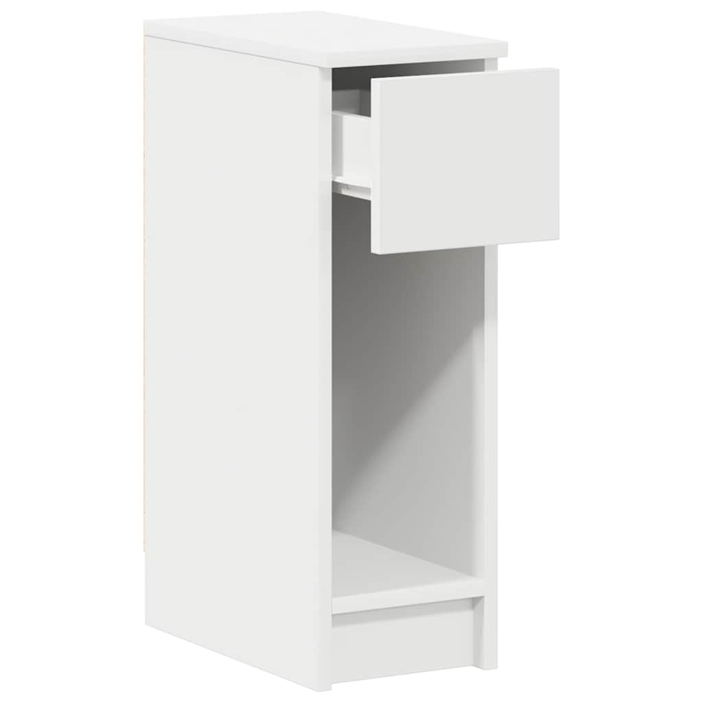Bedside Cabinets with Drawer 2 pcs White 20x36x60 cm