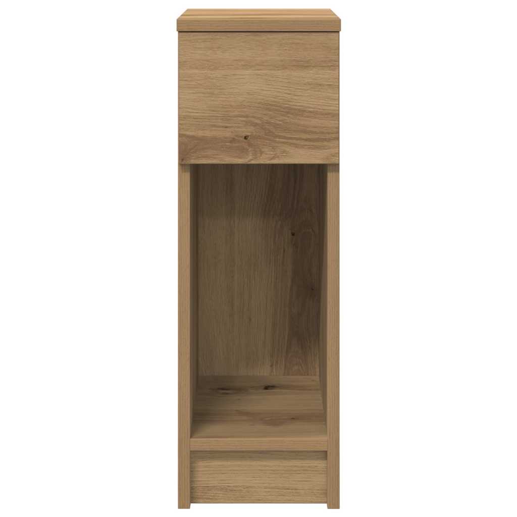 Bedside Cabinet with Drawer Artisan Oak 20x36x60 cm