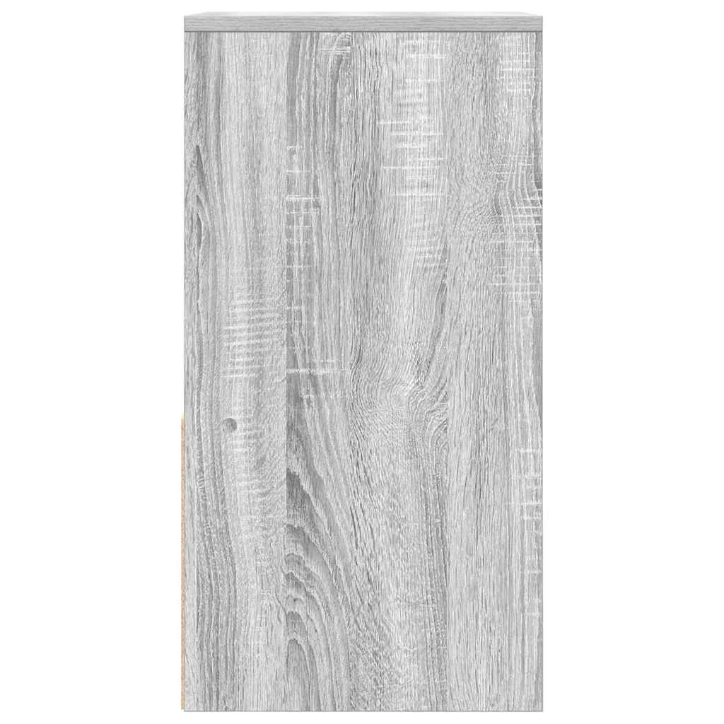 Bedside Cabinet with Drawer Grey Sonoma 35x34x66.5 cm