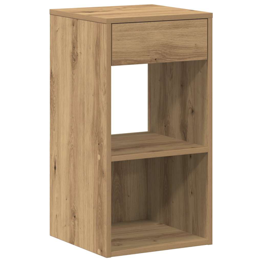 Bedside Cabinets with Drawer 2 pcs Artisan Oak 35x34x66.5 cm