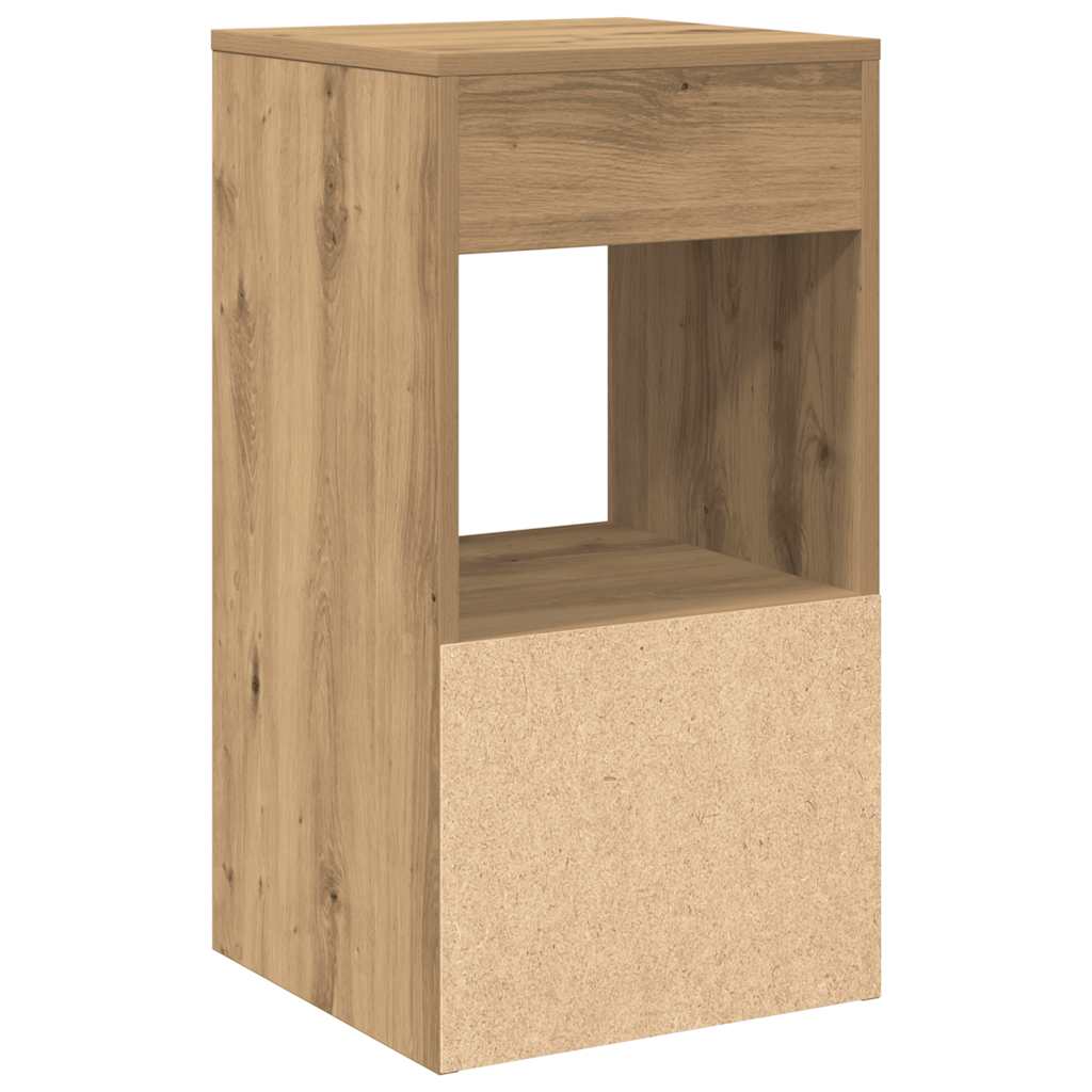 Bedside Cabinets with Drawer 2 pcs Artisan Oak 35x34x66.5 cm