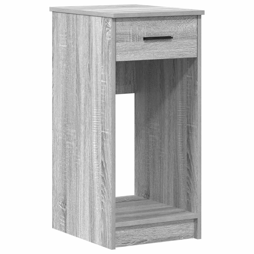 Grey Sonoma Computer Tower Stand with Drawer - 35x45x77 cm