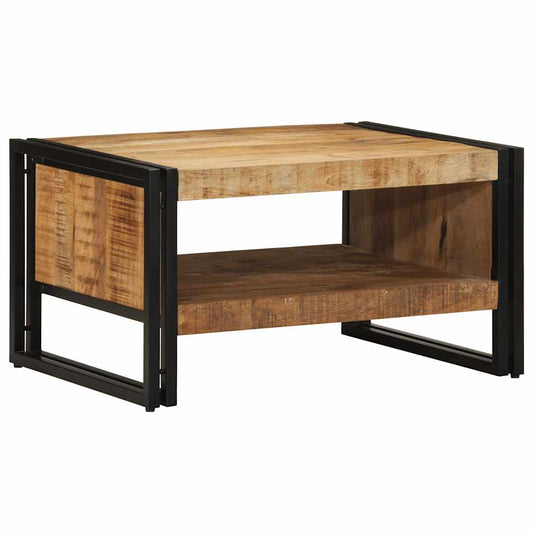 Coffee Table 70x50x38 cm Solid Rough Wood Mango