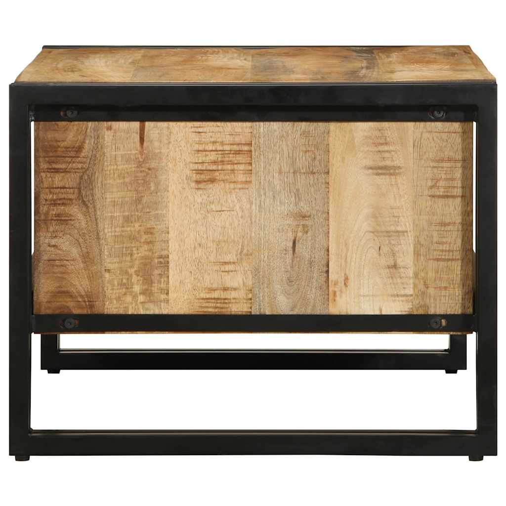 Coffee Table 70x50x38 cm Solid Rough Wood Mango