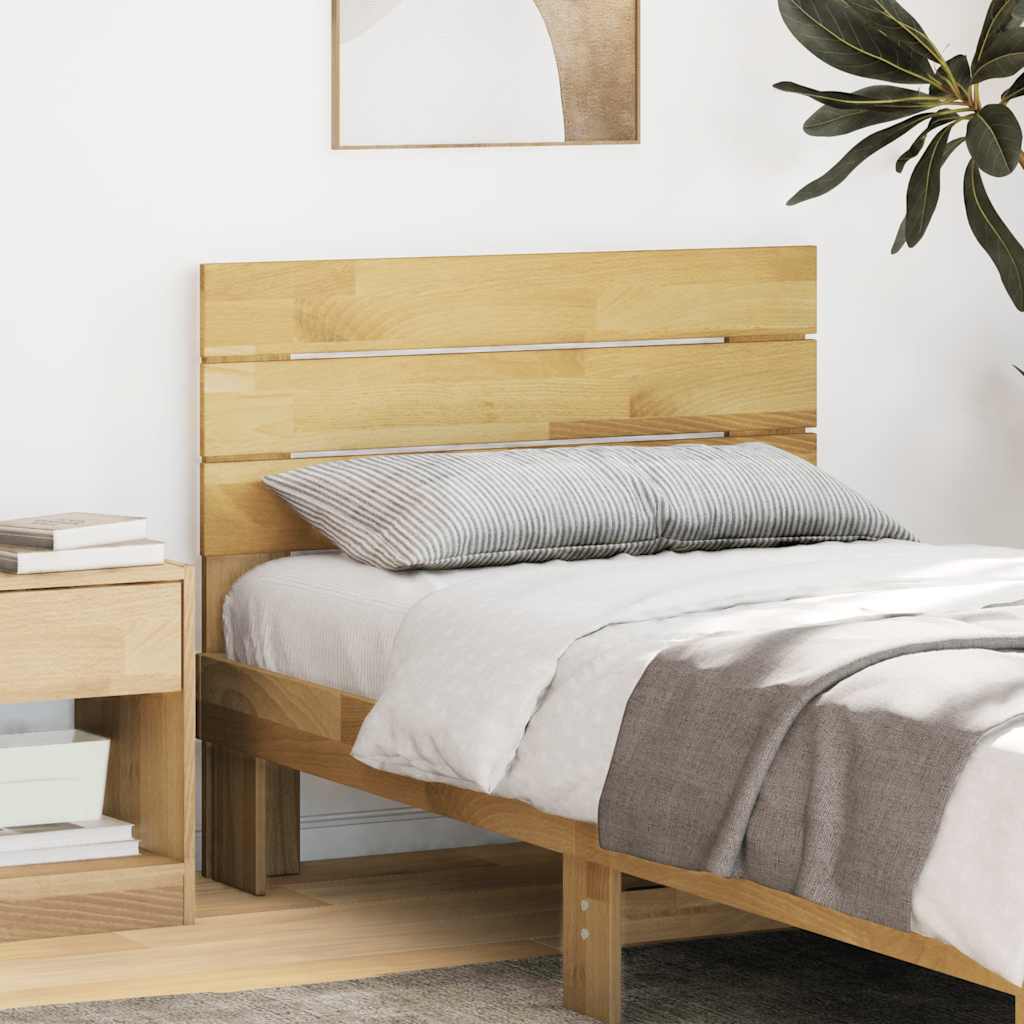 Solid Oak Headboard, 75 cm - Natural Wood Elegance