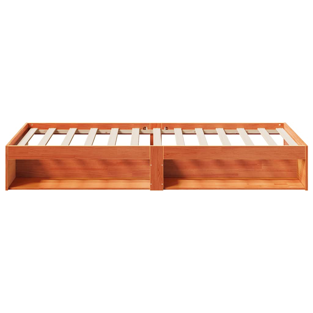Day Bed without Mattress Wax Brown 100x200 cm Solid Wood Pine