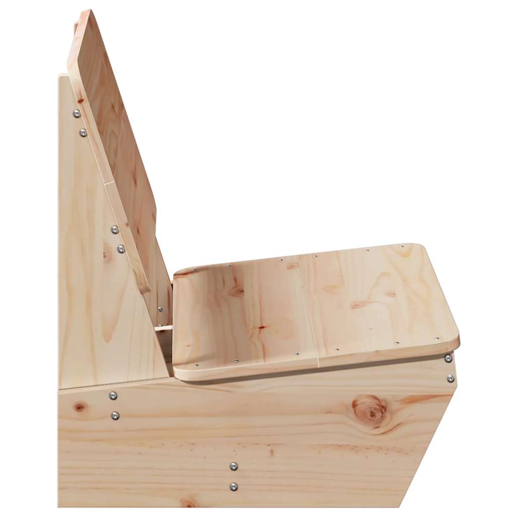 Solid Pine Wood Garden Chair 60x64x70.5 cm - Durable & Stylish