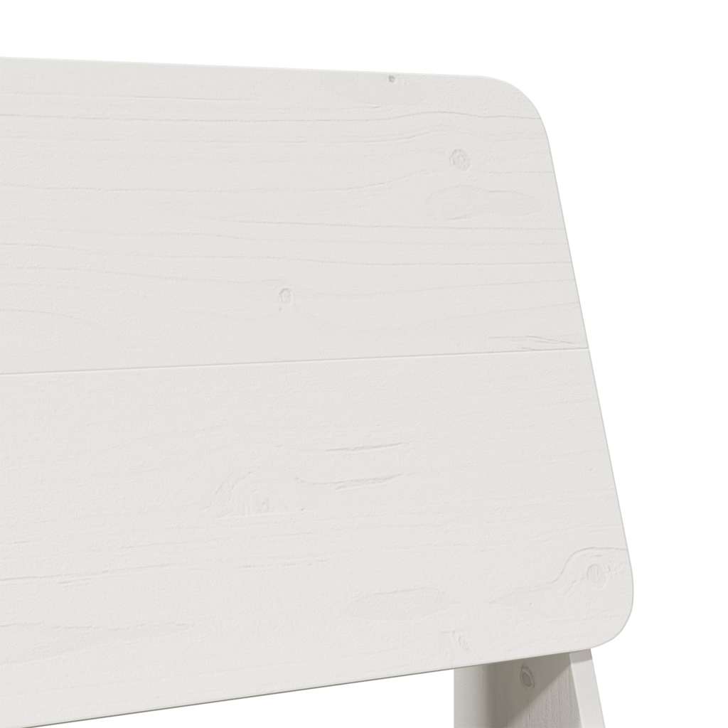 White Garden Chair - 60x64x70.5 cm Solid Pine Wood