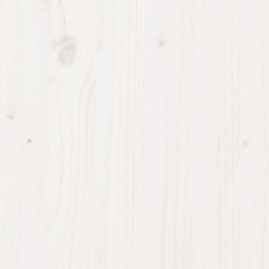 White Garden Chair - 60x64x70.5 cm Solid Pine Wood
