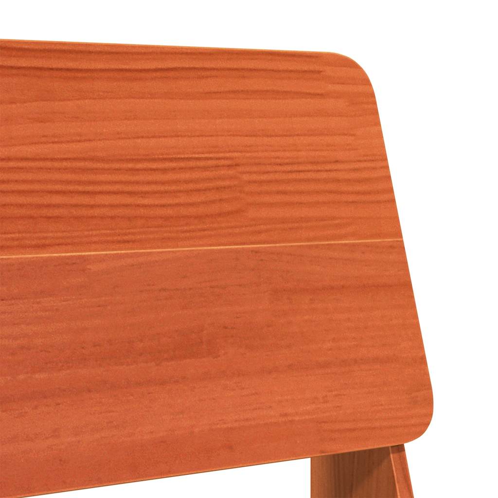 Solid Wood Pine Garden Chair, Wax Brown, 60x64x70.5 cm