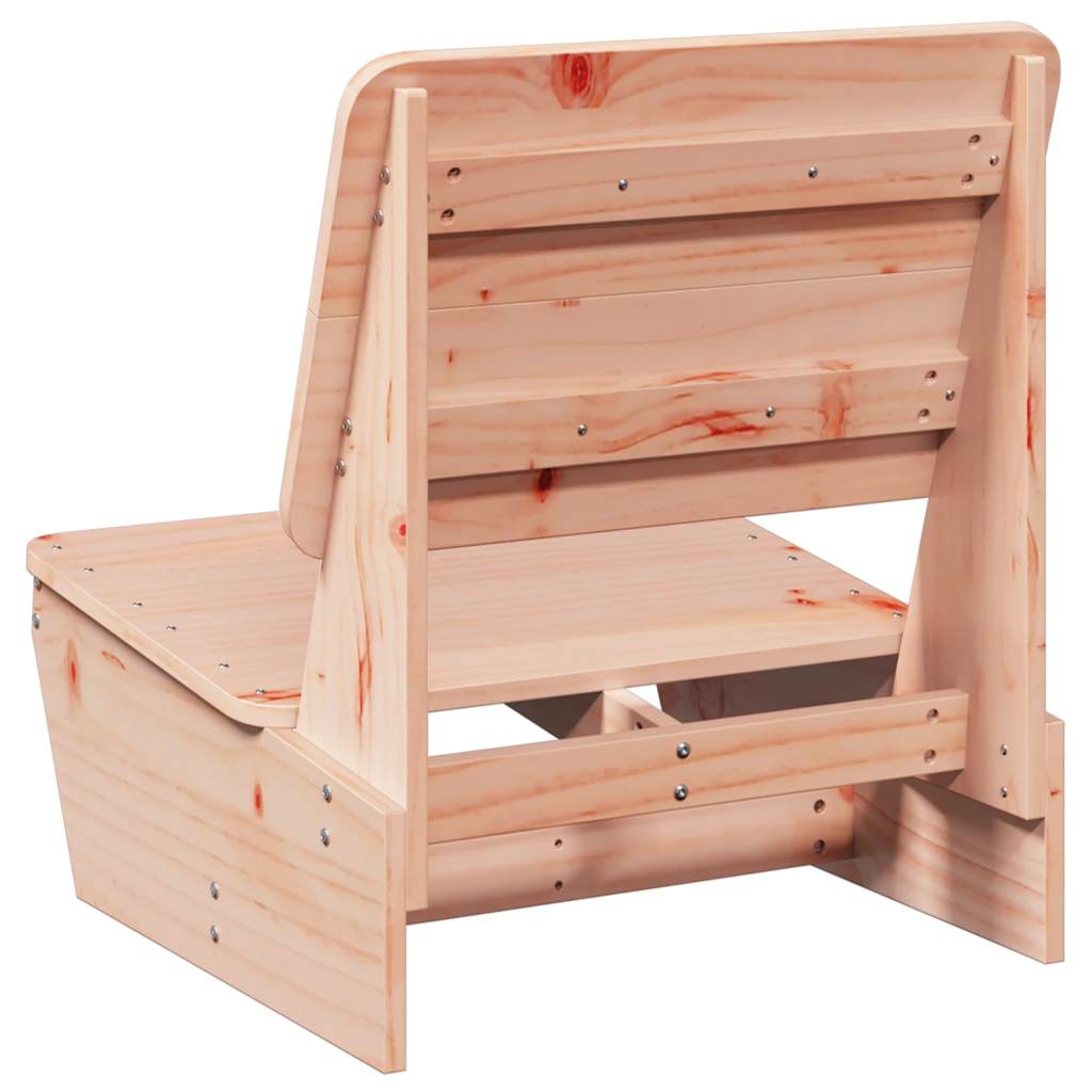 Solid Wood Douglas Garden Chairs Set - 2 Pcs, 60x64x70.5 cm