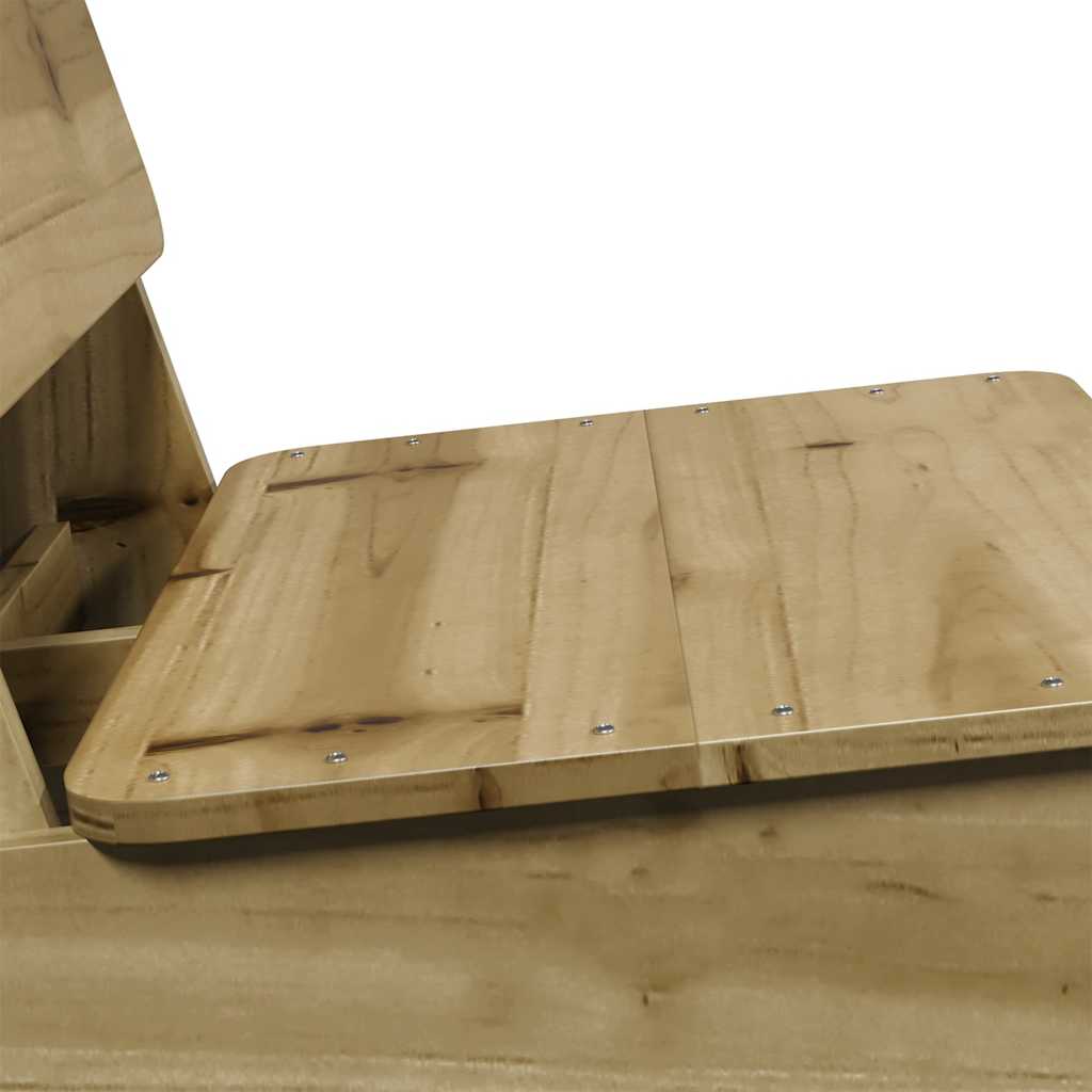 Set of 2 Pine Wood Garden Chairs - 60x64x70.5 cm, Weather-Resistant