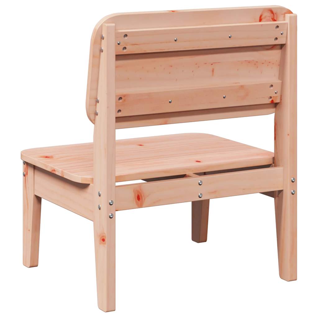 Solid Wood Douglas Garden Chairs, 2-Piece Set, 60x52.5x72 cm
